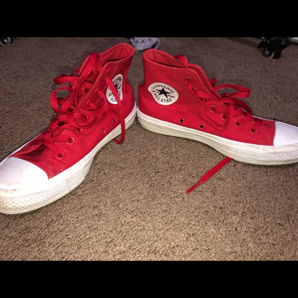 Converse Shoes - Red Chuck Taylor 2 high top Converse ❤️